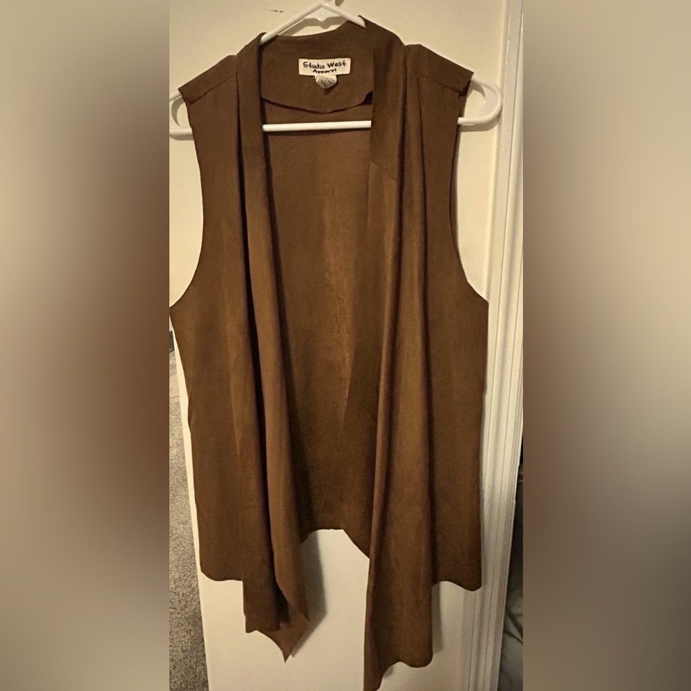 Studio West Chocolate Brown Vest
